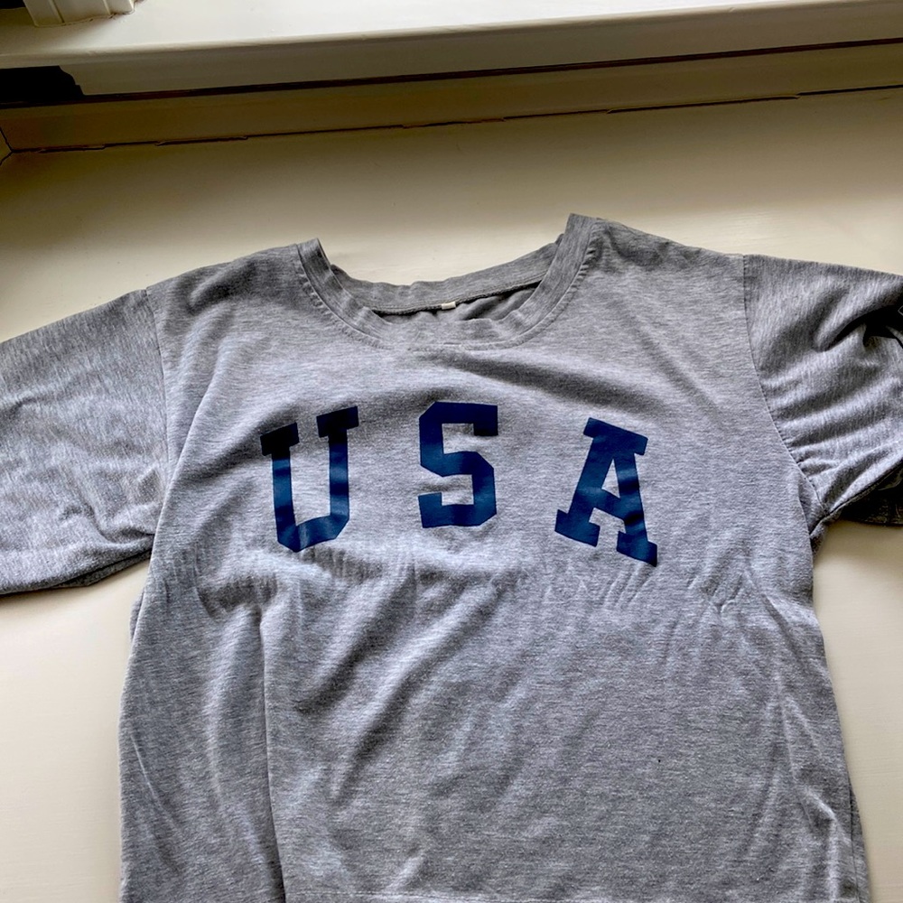 USA cropped shirt
